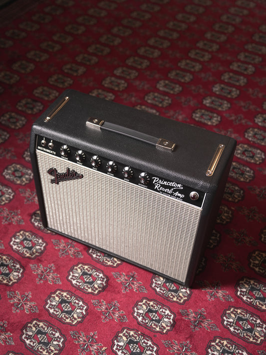 Fender Hand-wired '64 Princeton Reverb 12-watt 1x10" Tube Combo Amp - Black Tolex