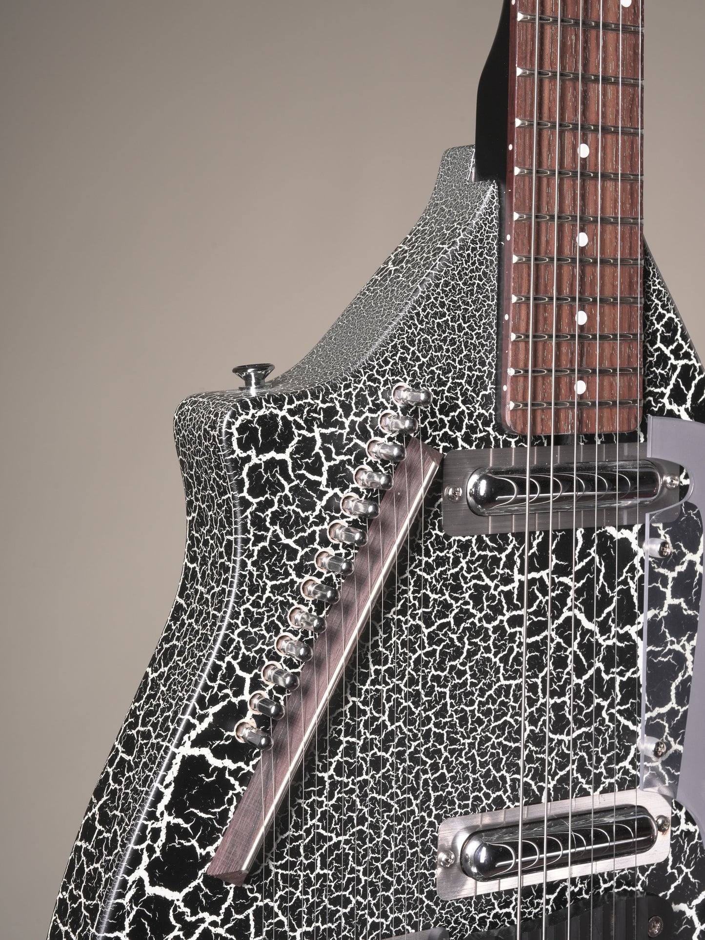 Danelectro Coral Sitar Electric Guitar - Black Crackle