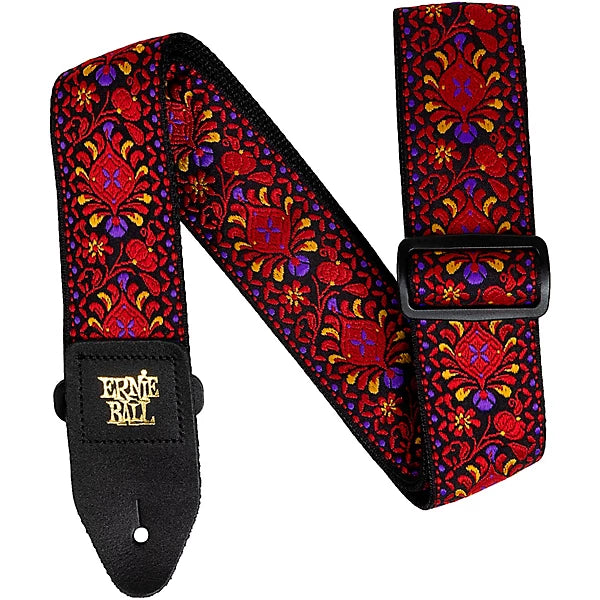 Ernie Ball Classic Jaquard guitar/bass Strap - Crimson Royal Bloom