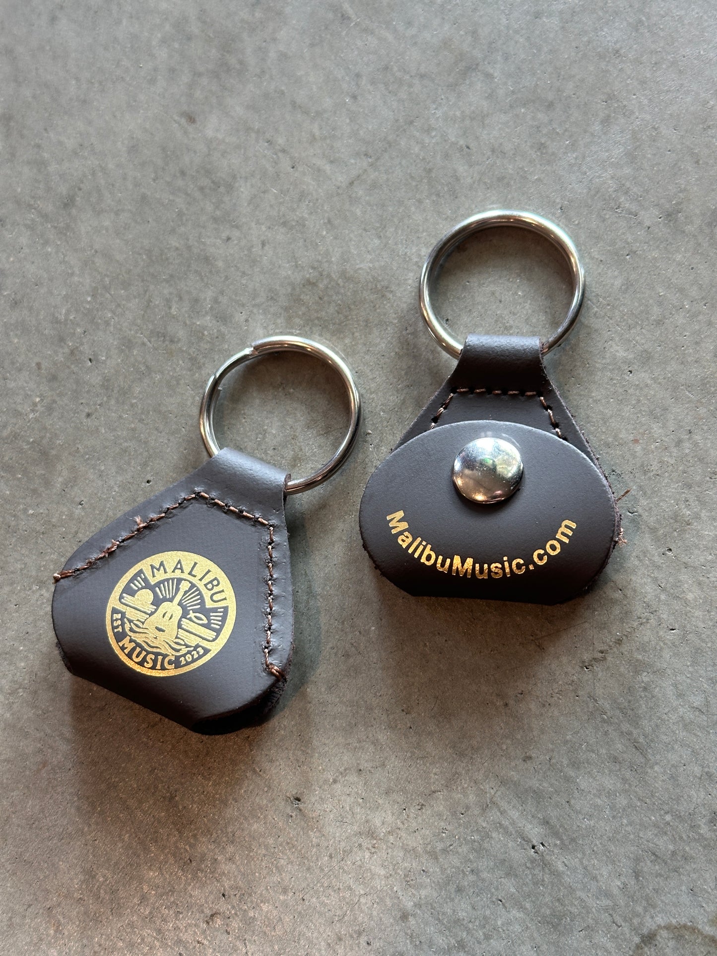 Malibu Music Pick Holder Keychain