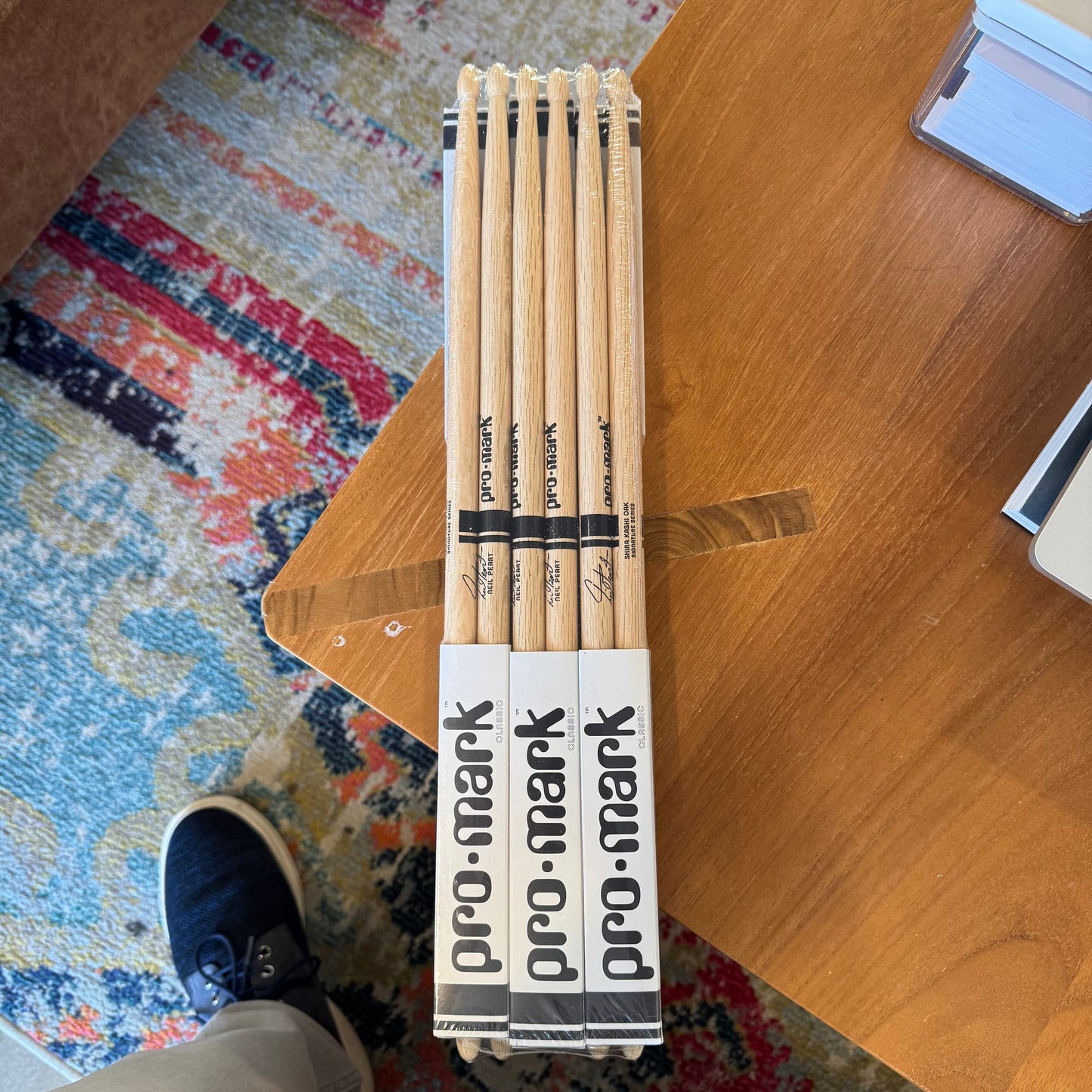 D'addario Neil Peart Shira 747 Kashi Oak Wood Tip Promark Drum Sticks