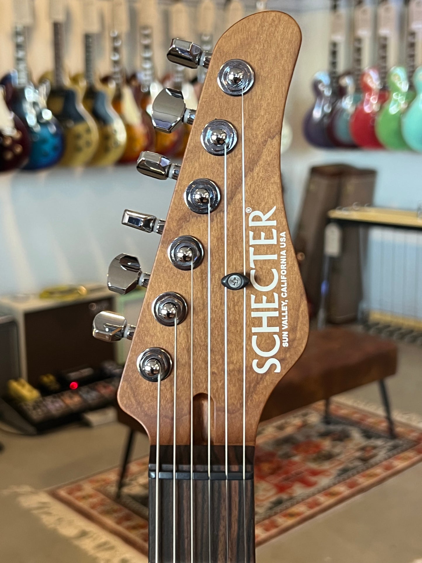 Schecter Sunset Custom II Tiger Flame Top