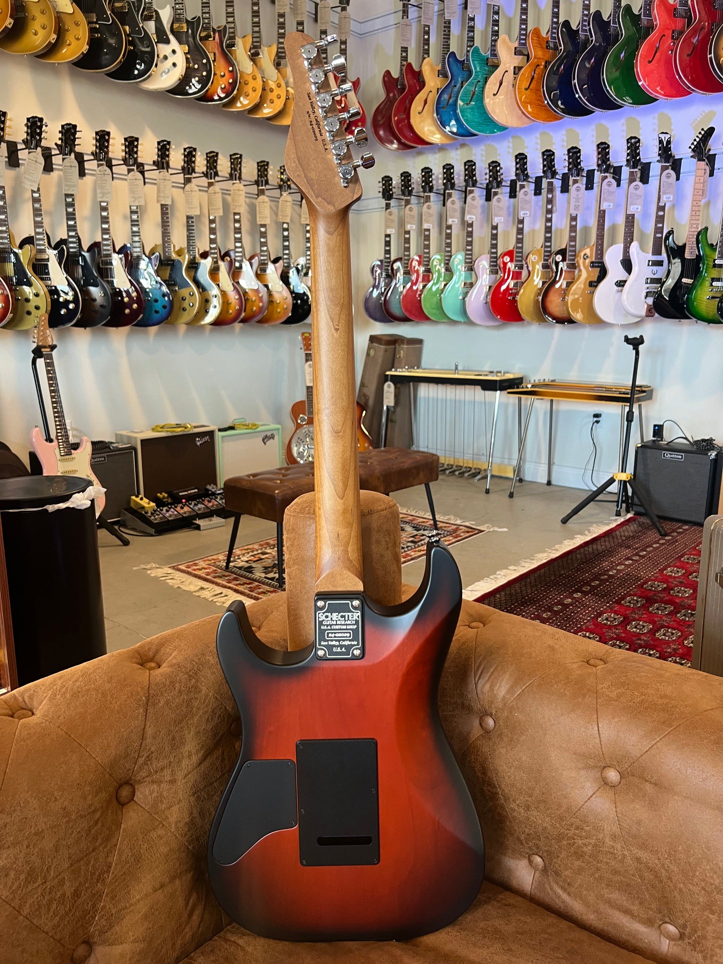 Schecter Sunset Custom II Tiger Flame Top