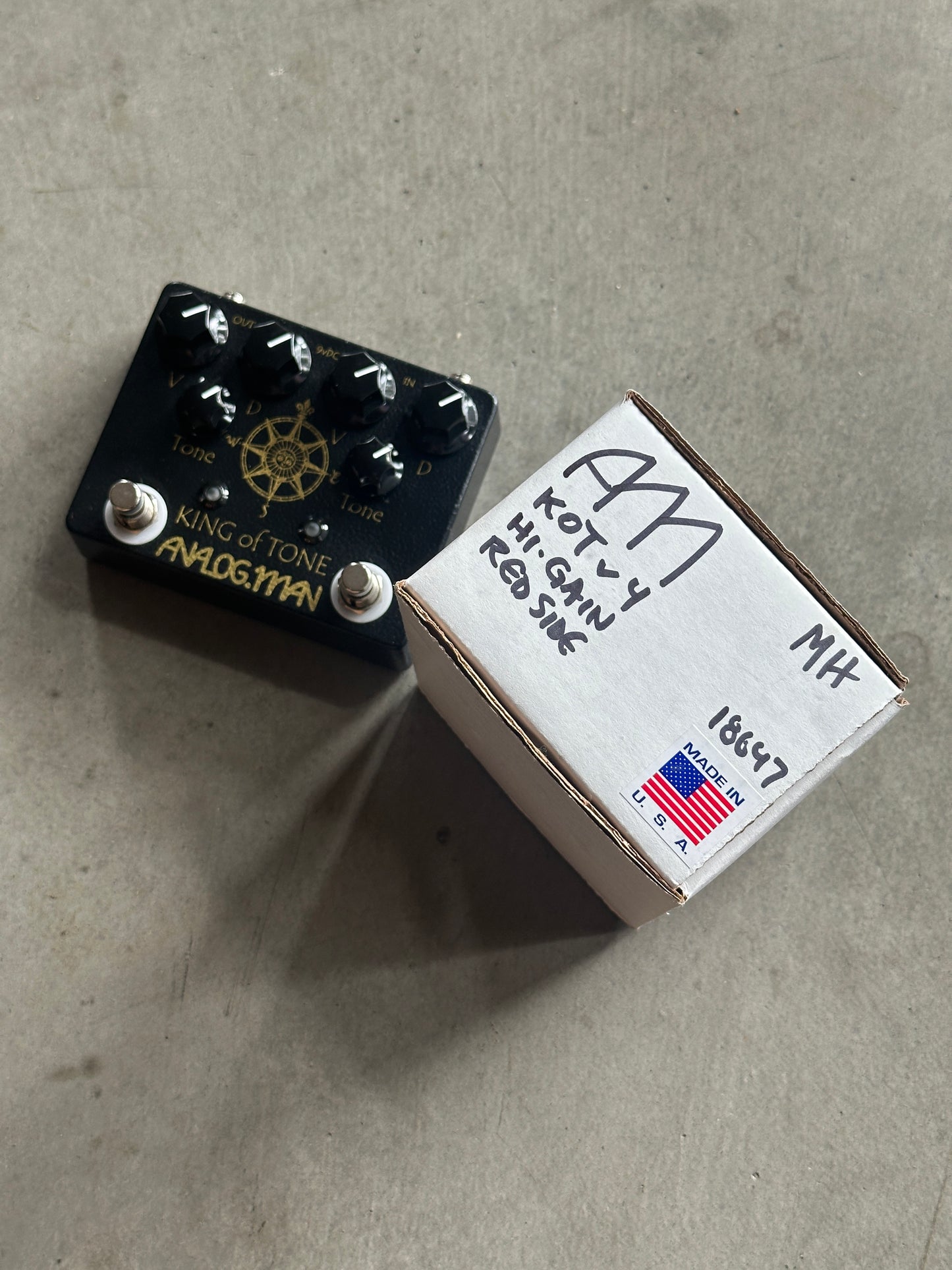 Analog Man King of Tone V4 Hi Gain Red Side