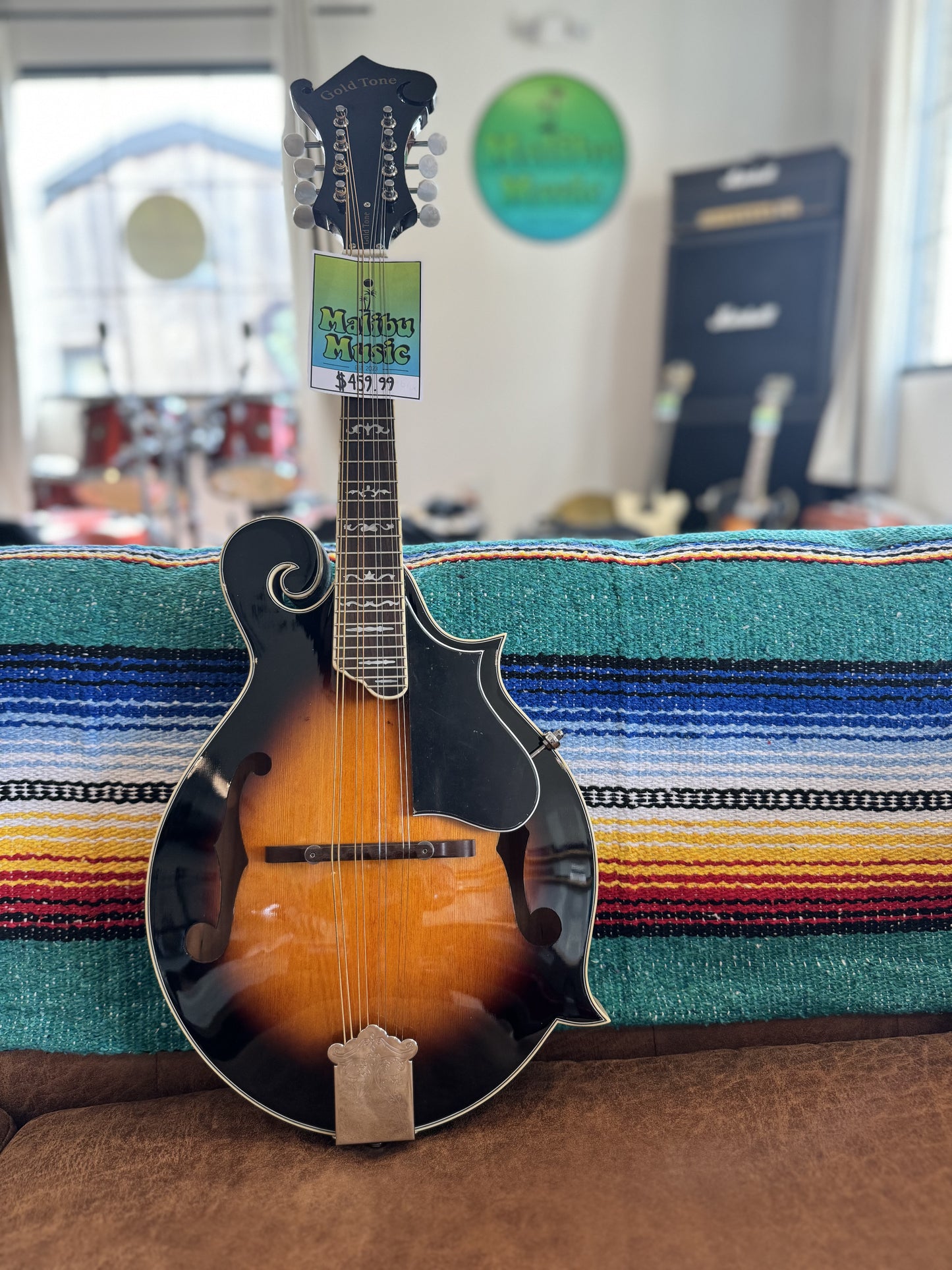 Gold Tone GM-35 F-Style Mandolin Tobacco Sunburst