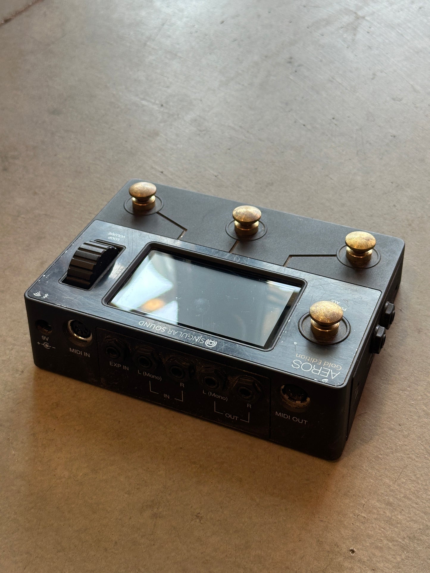 Singular Sound Aeros Loop Studio Gold Edition Stereo Looper Pedal