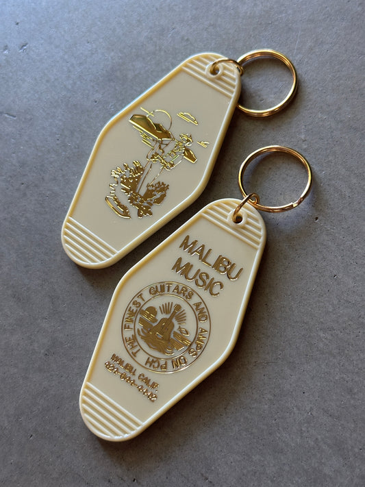 Malibu Music Retro Hotel Keychain