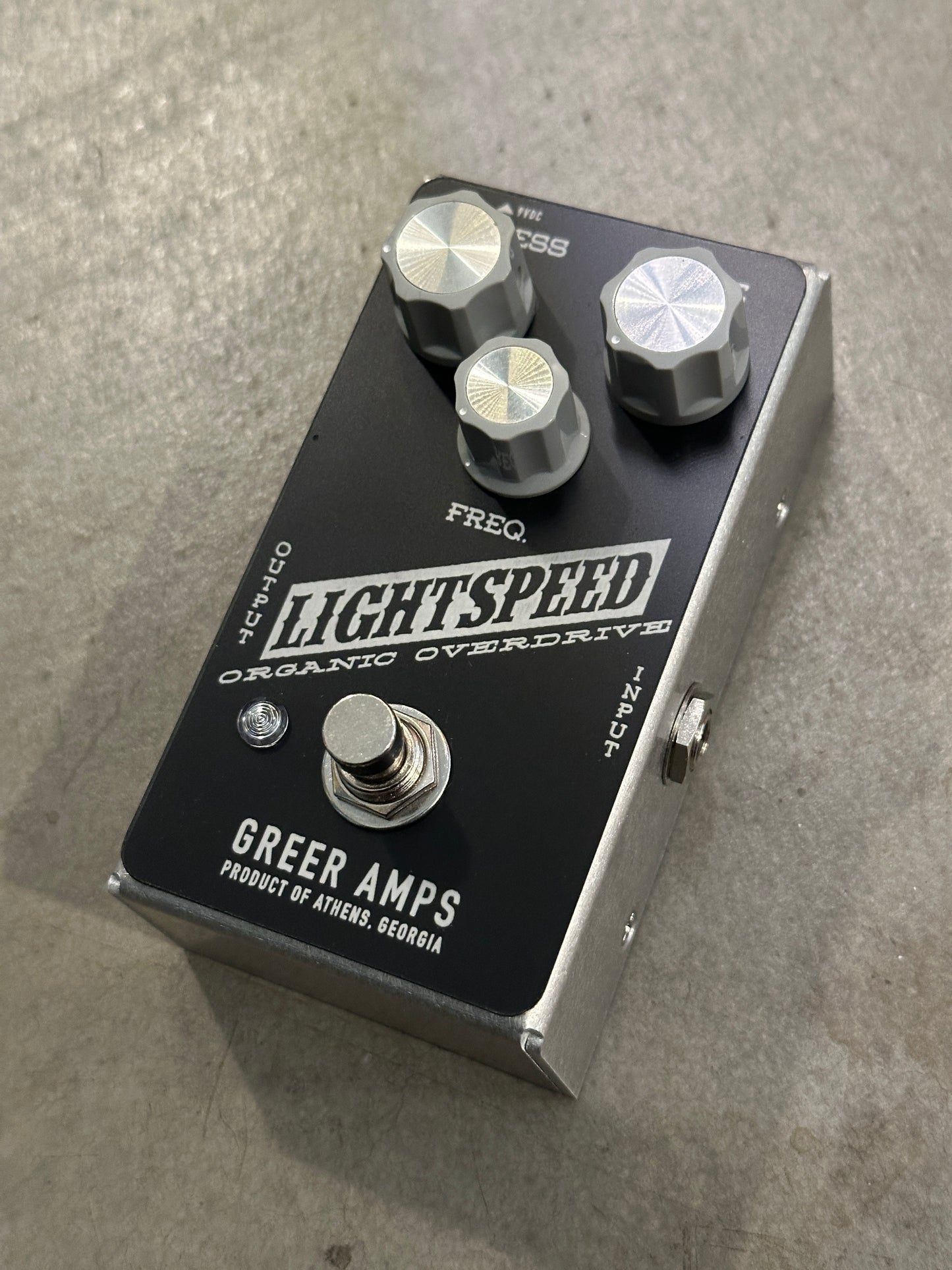 Greer Amps Lightspeed Organic Overdrive Pedal - Grayscale