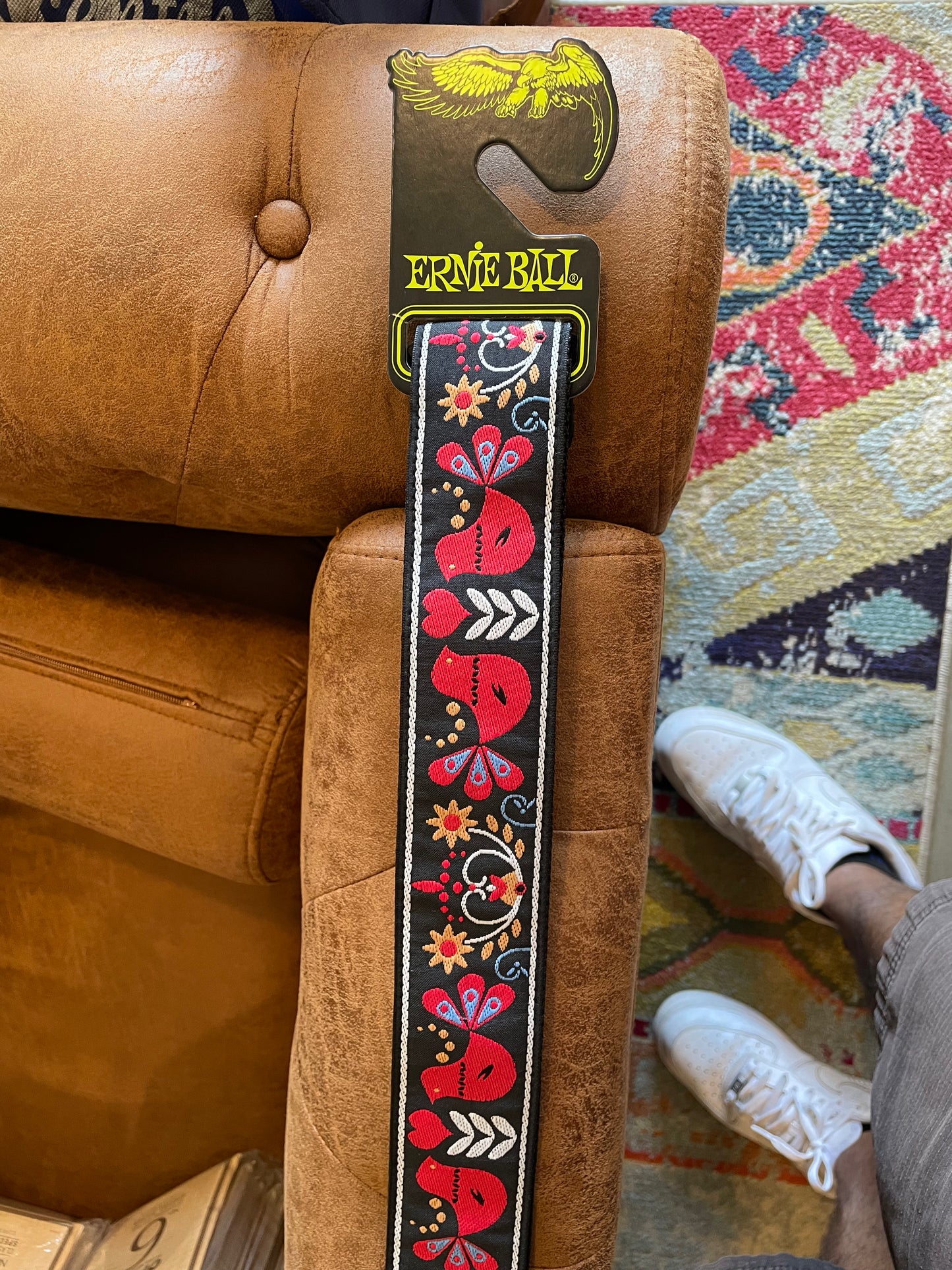 Ernie Ball Classic Jacquard Guitar Strap/Bass Strap - Redbird Rising