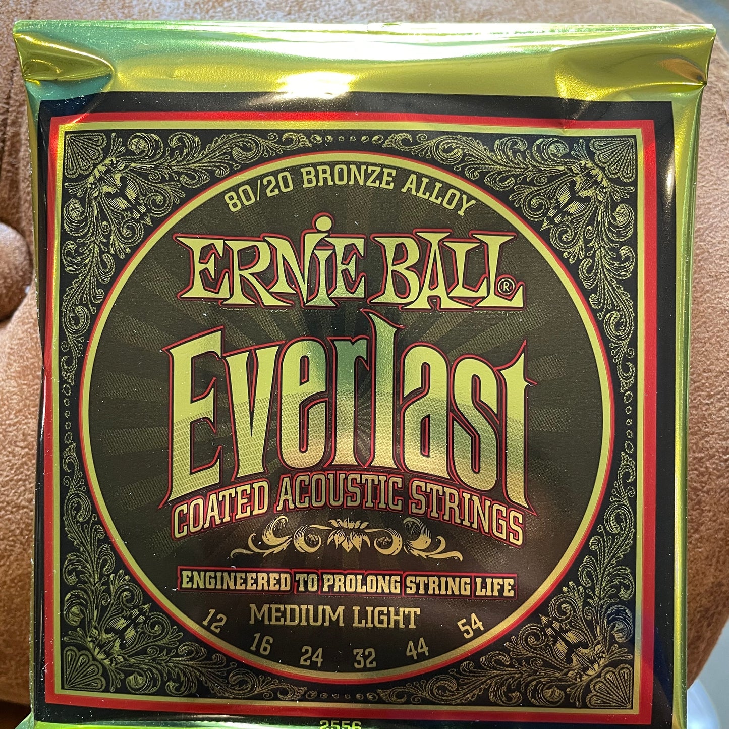 Ernie Ball Everlast Medium Light Acoustic Strings Bronze Alloy Gauge 12 - 54