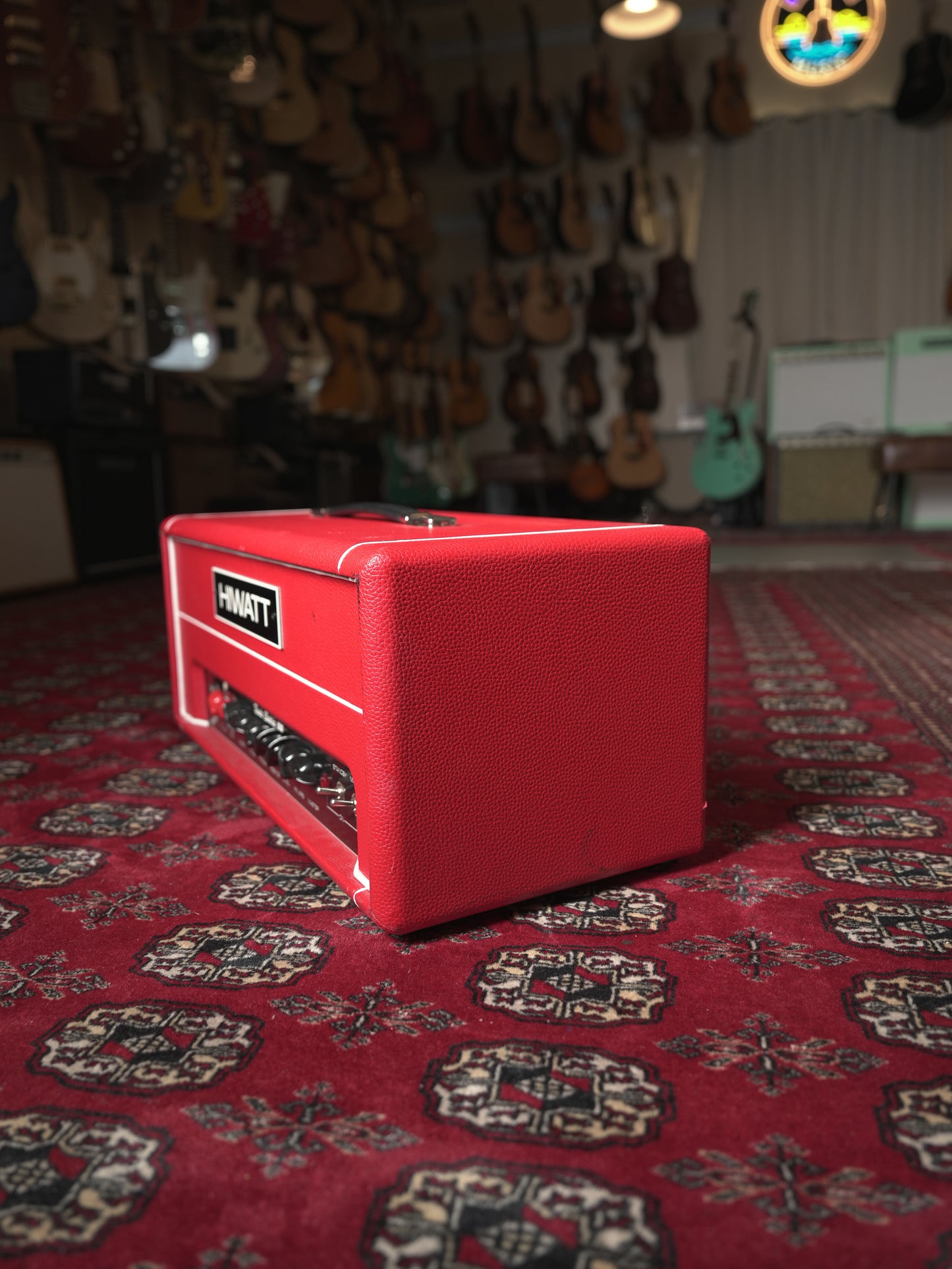 Hiwatt Boots Electric 100 Guitar amplifier head made for Jesse Hughes - Red tolex