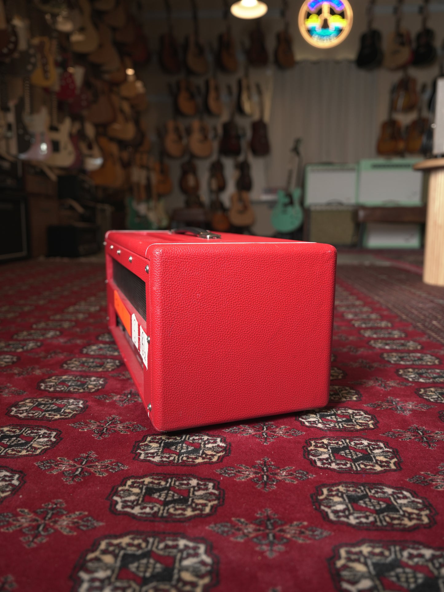 Hiwatt Boots Electric 100 Guitar amplifier head made for Jesse Hughes - Red tolex