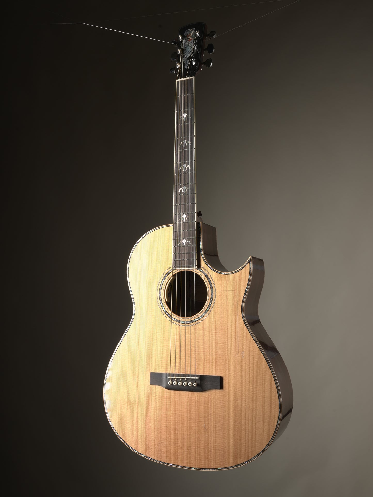 Larrivee C-10 Custom "Angel Inlay" Acoustic Guitar - Natural, incl. HSC