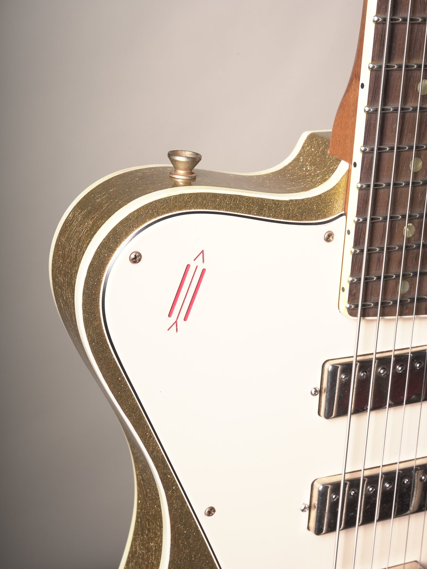 Castedosa "El Halcón" Baritone Electric Guitar - Gold Sparkle, w/OHSC