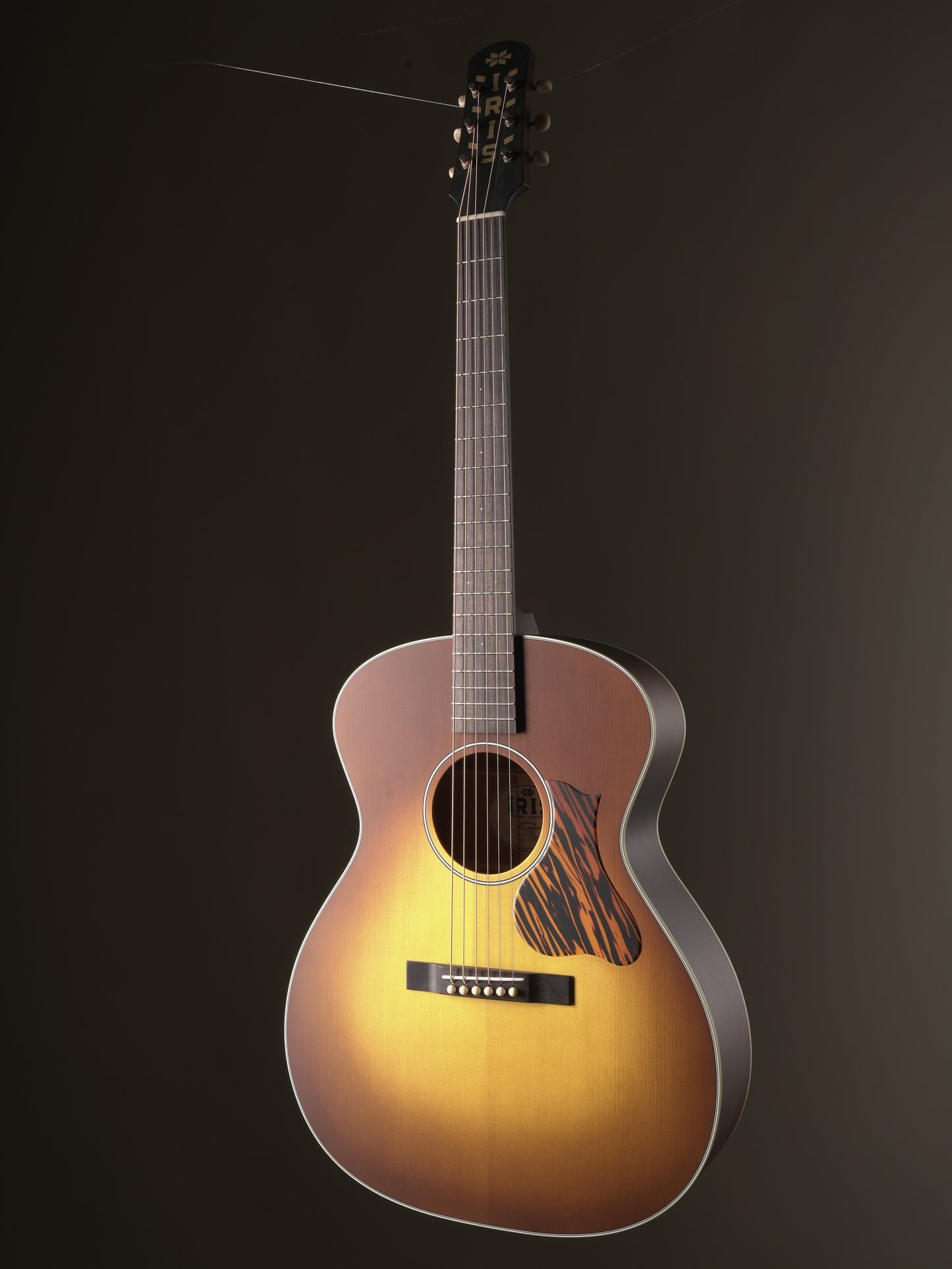 Iris JB Acoustic Guitar - Iced Tea Burst, incl. OHSC