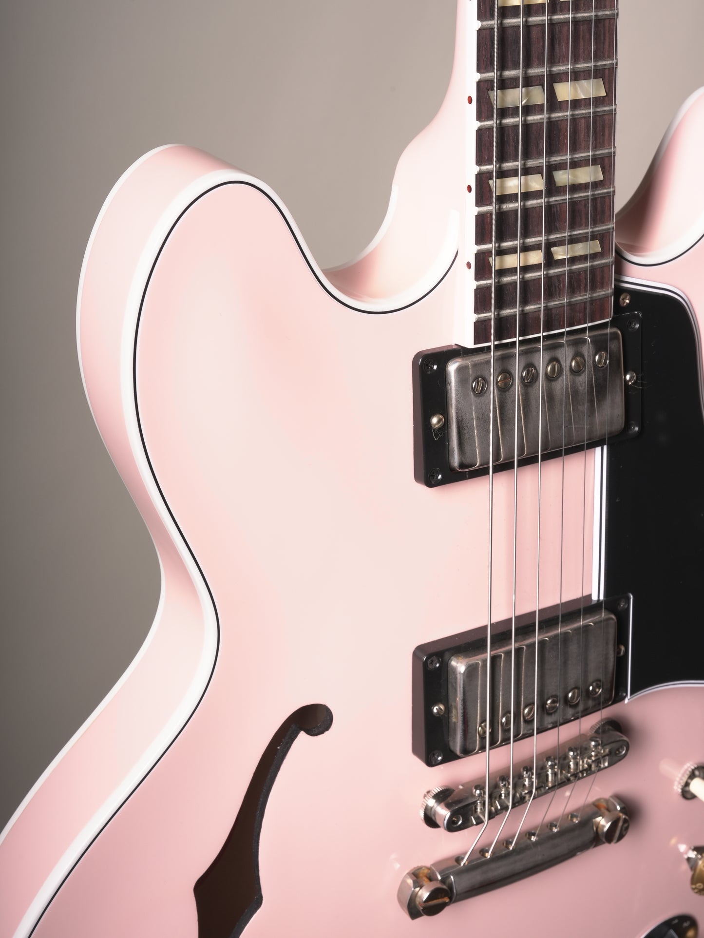 Gibson Custom Shop '64 ES-345 Custom Select Varitone Semi-hollow Electric Guitar - Shell Pink VOS, incl. OHSC