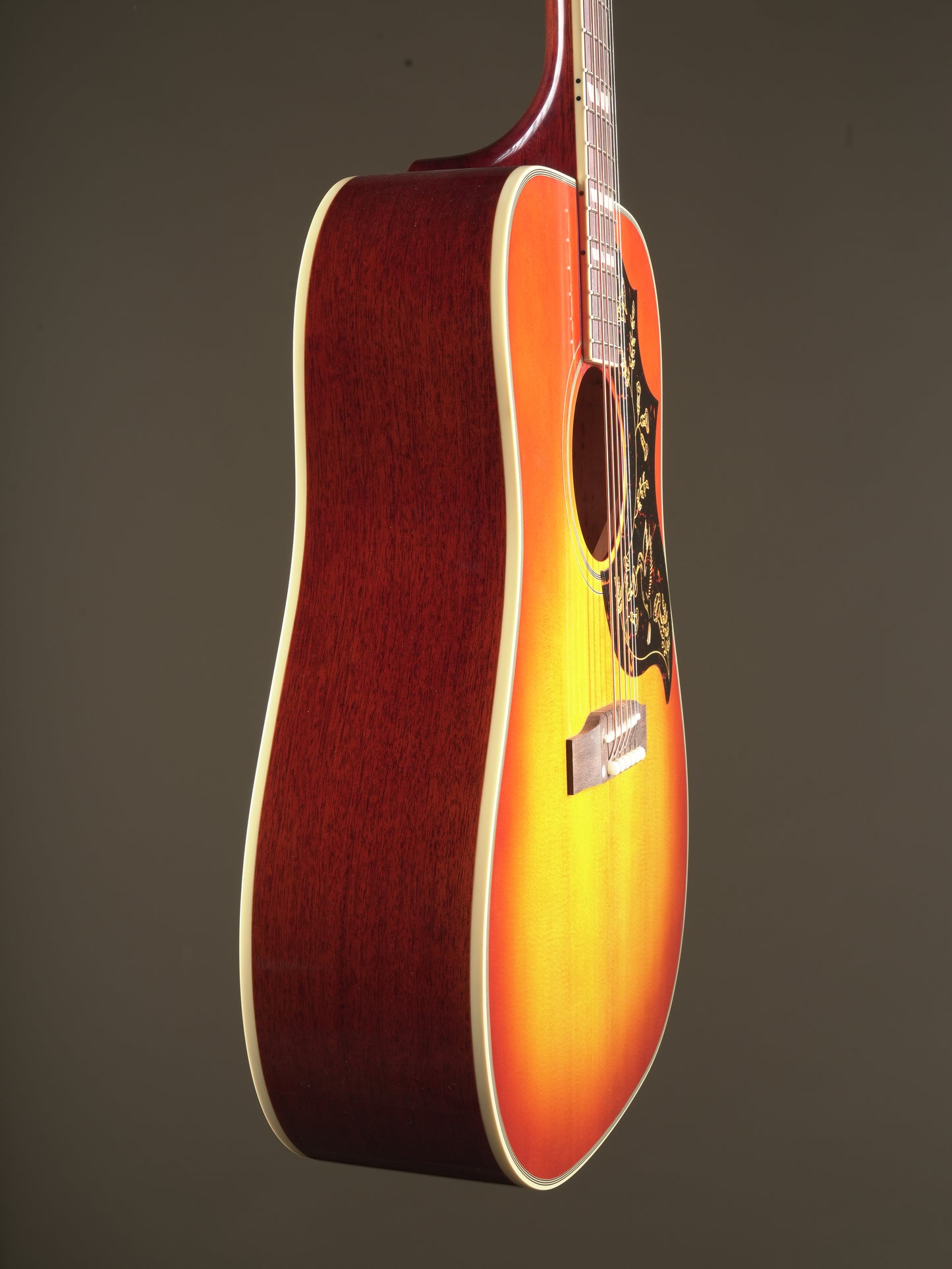 Epiphone "Inspired by Gibson Custom" 1960 Hummingbird Reissue acoustic electric guitar - Cherry Sunburst incl. OHSC