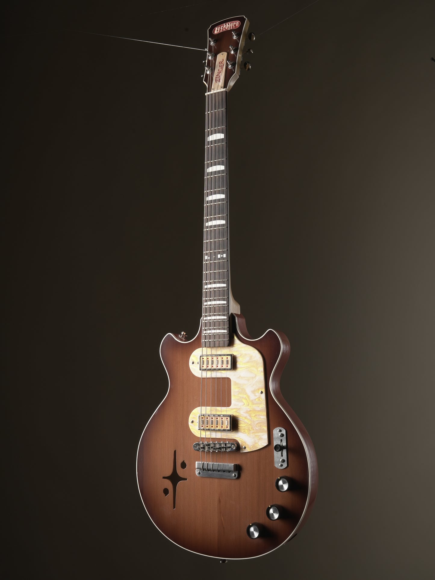 Lockhorn Zinger Electric Guitar - Sunburst, incl. Gigbag