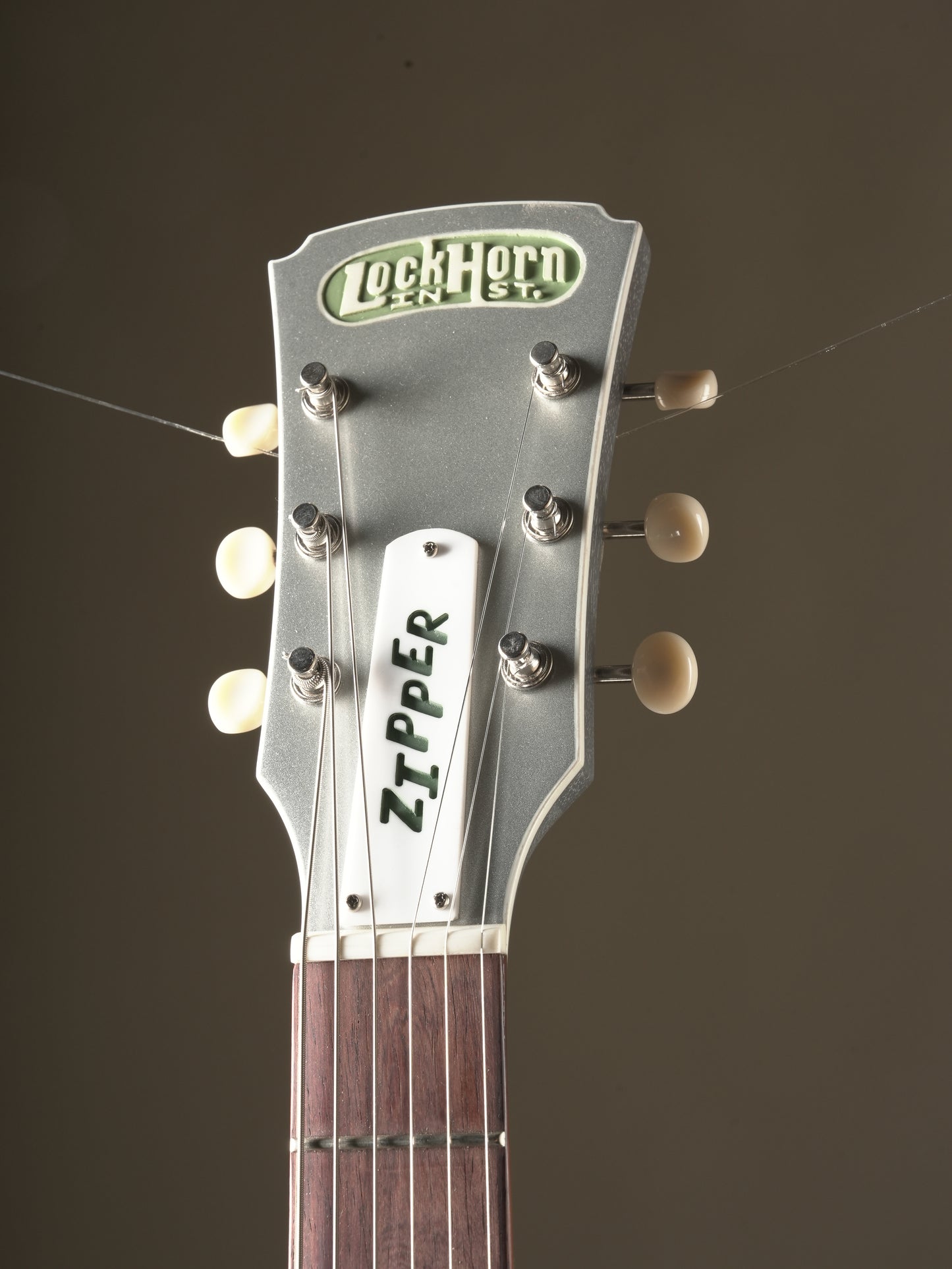 Lockhorn Zipper Electric Guitar - Grey Doghair, incl. Gigbag