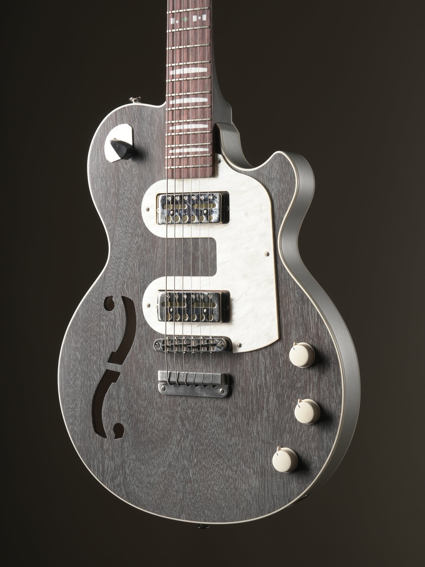 Lockhorn Zipper Electric Guitar - Grey Doghair, incl. Gigbag