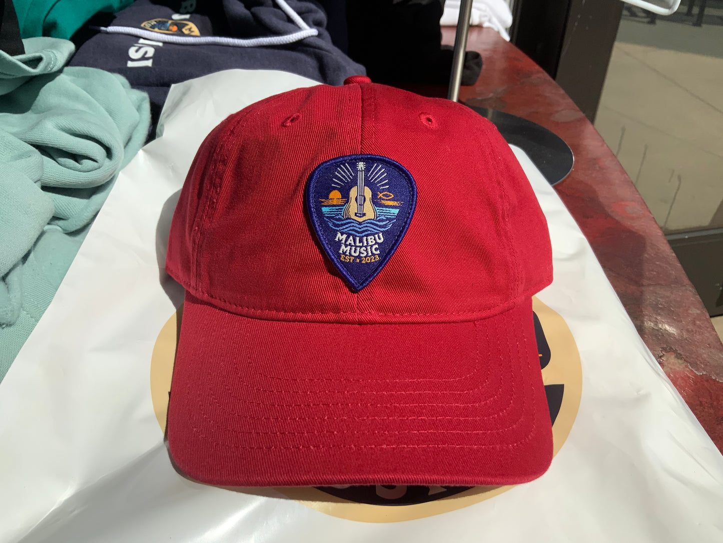 Malibu Music Hat Circle/Pick Red