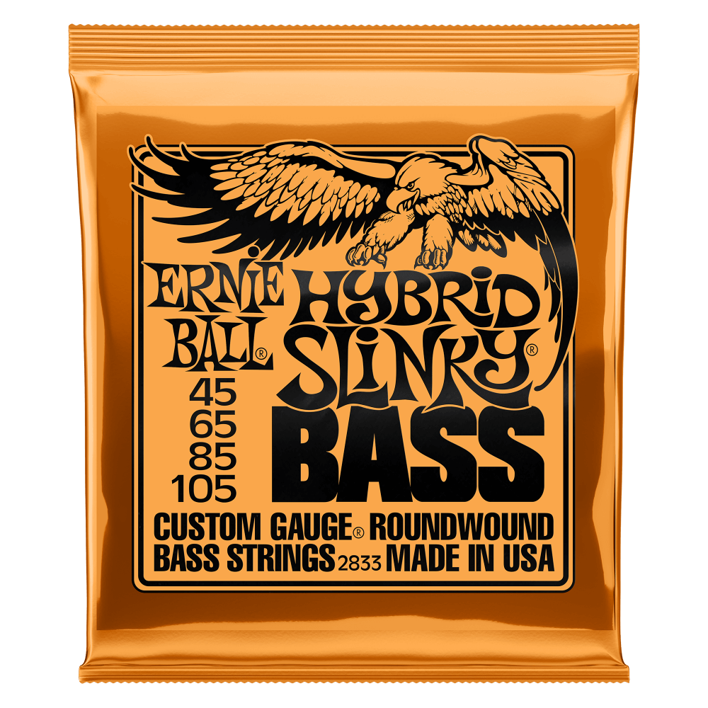 Ernie Ball Hybrid Slinky Nickel Wound Electric Bass Strings 45-105 Gauge - 2833