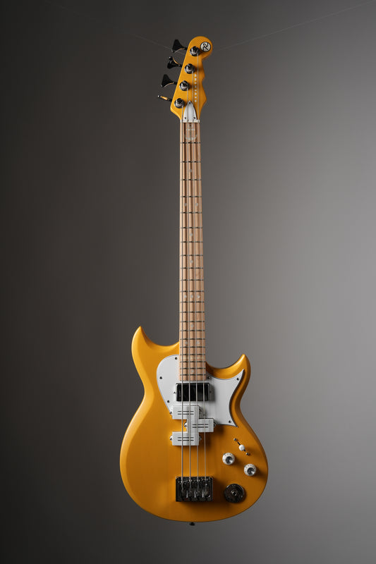 Reverend Mike Wattplower 2 Electric Bass - Yellow, w/ OHSC