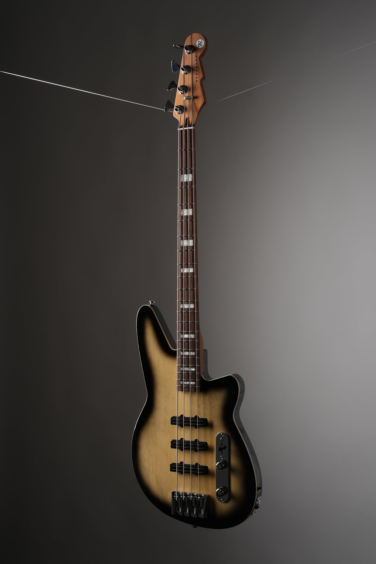 Reverend Triad Electric Bass - Korina Burst, w/ OHSC