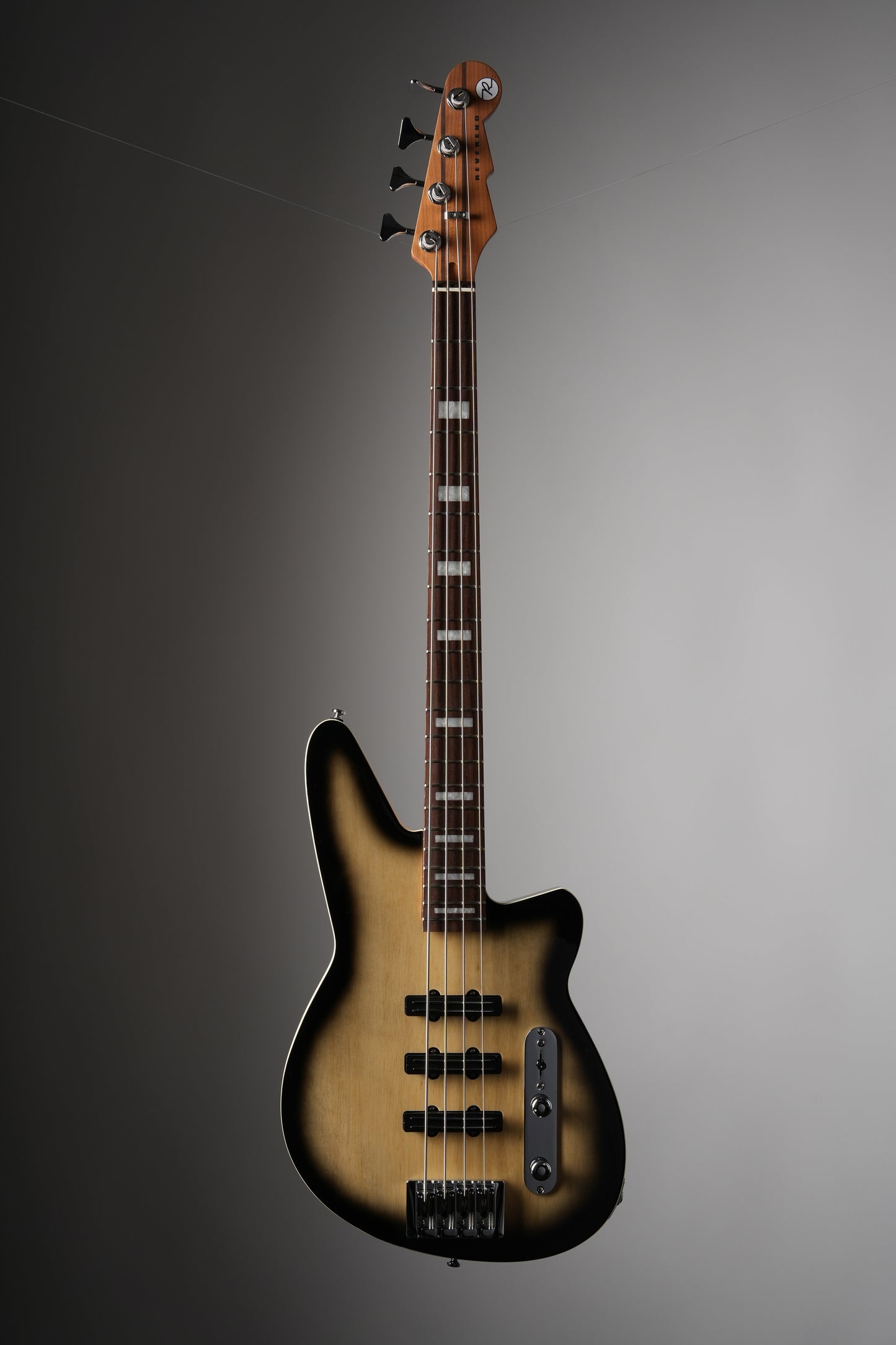 Reverend Triad Electric Bass - Korina Burst, w/ OHSC