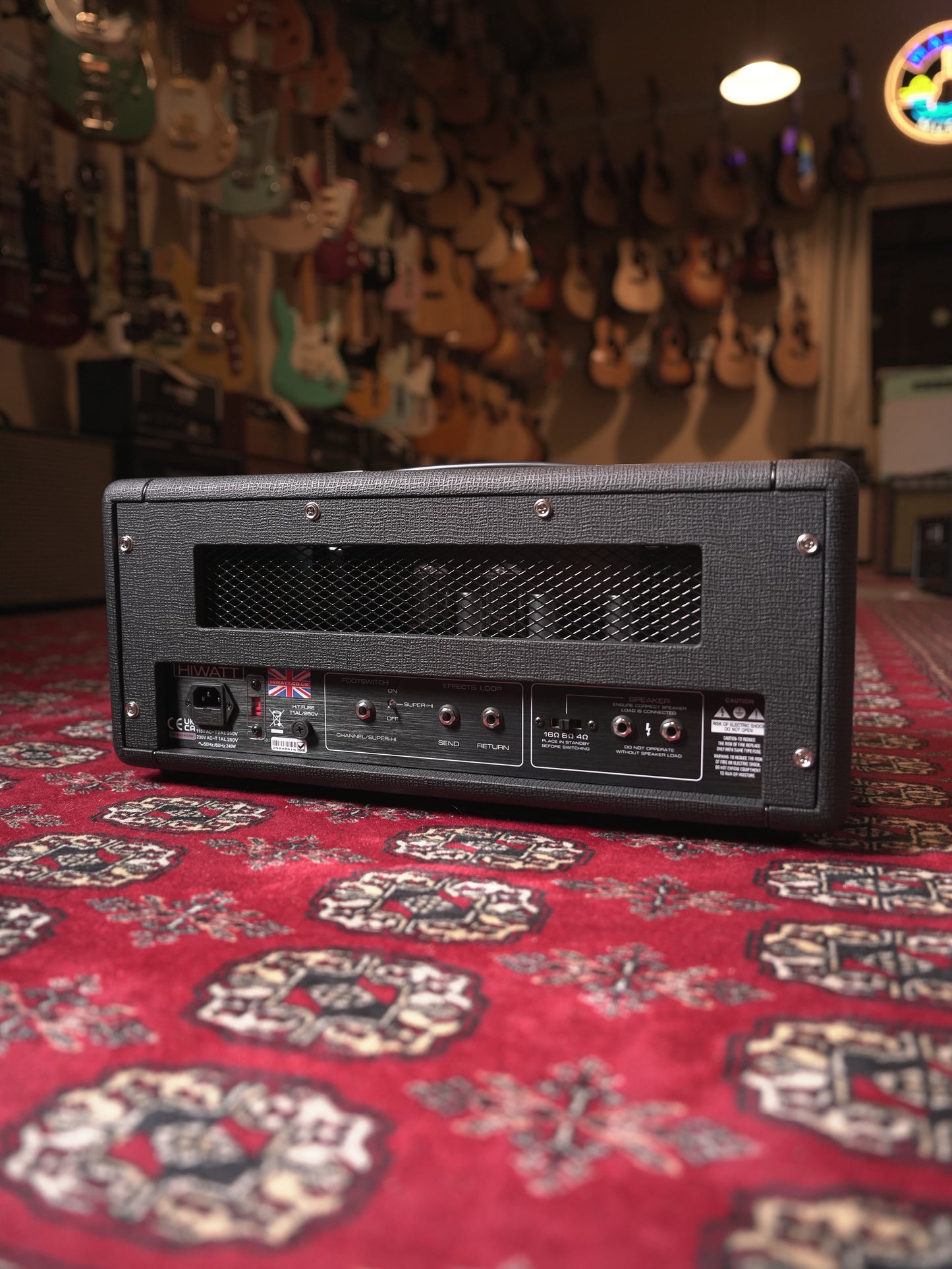 Hiwatt Super-HI 33w Guitar Amplifier Head - Black Tolex