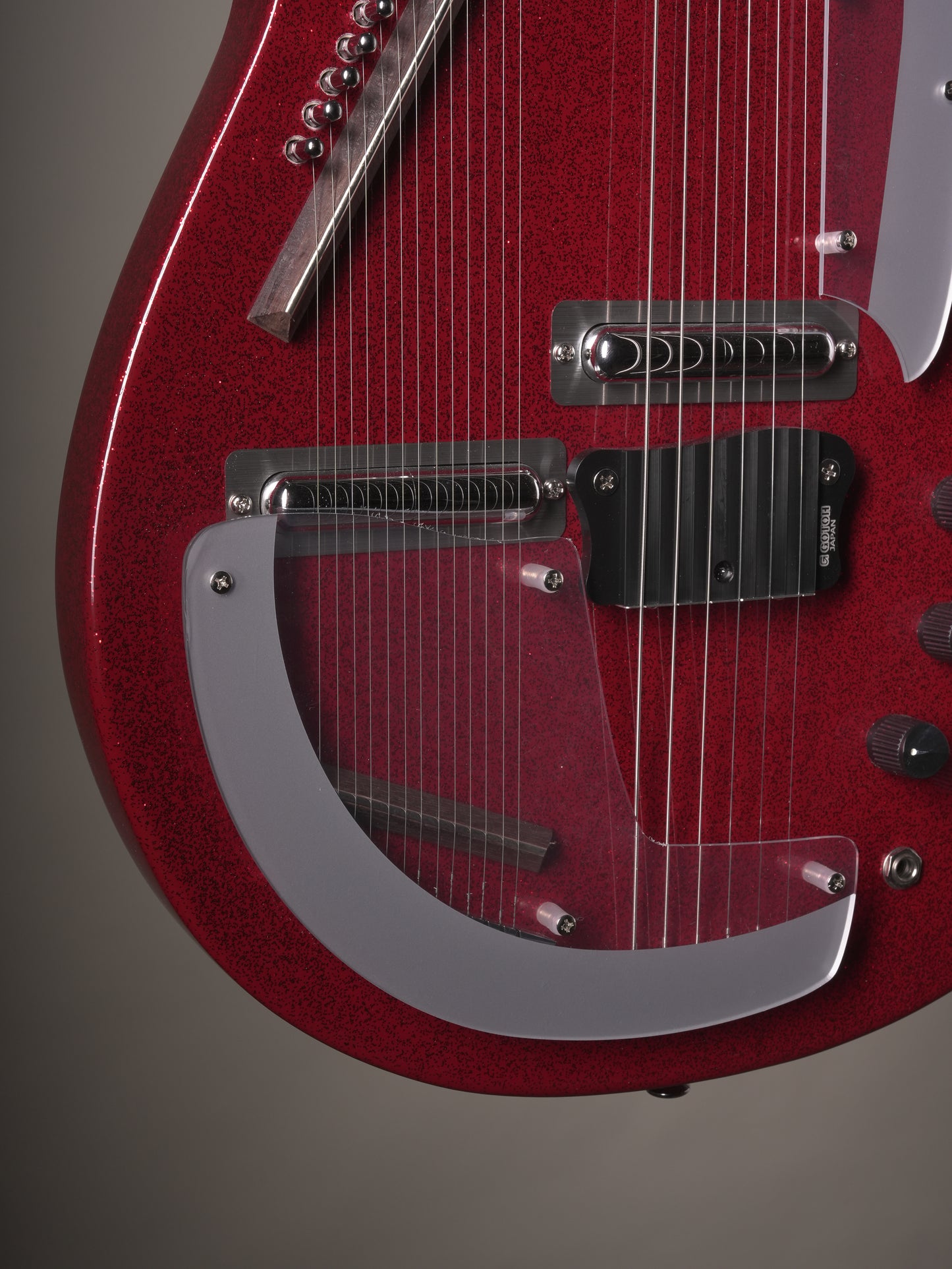 Danelectro Coral Sitar Electric Guitar - Red Flake