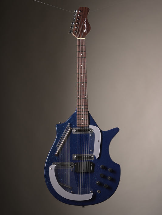 Danelectro Coral Sitar Electric Guitar - Blue Flake
