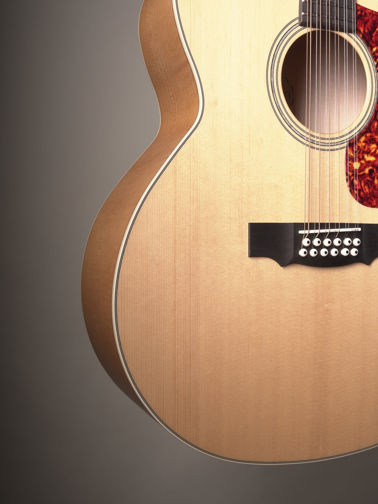 Guild F-2512E Maple Archback 12-string Acoustic Electric Guitar - Natural