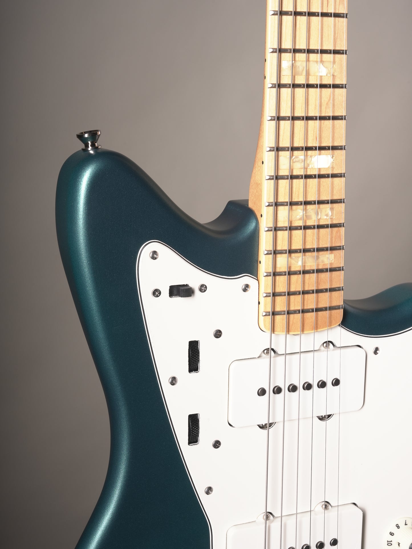 Black Bobbin JM Electric Guitar - Pacific Ocean Blue Sparkle w/ Original Deluxe Soft Case