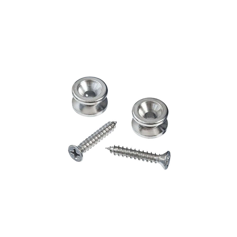 D'addario Solid Brass End Pins Chrome