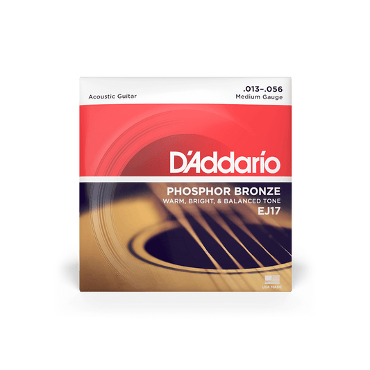 D'Addario EJ17 13-56 Phosphor Bronze Medium Acoustic Guitar Strings