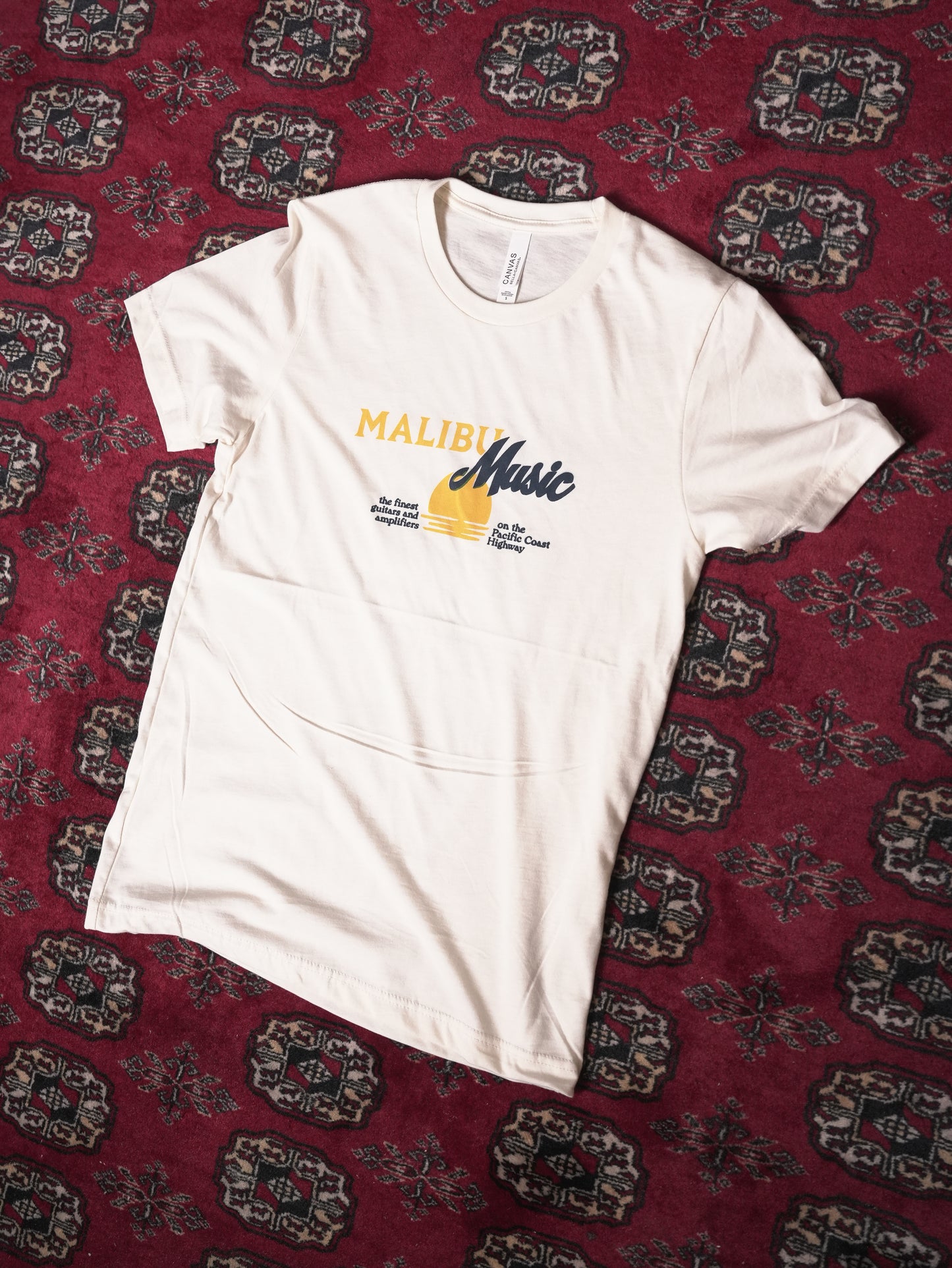 Malibu Music Sunset T-Shirt - Cream