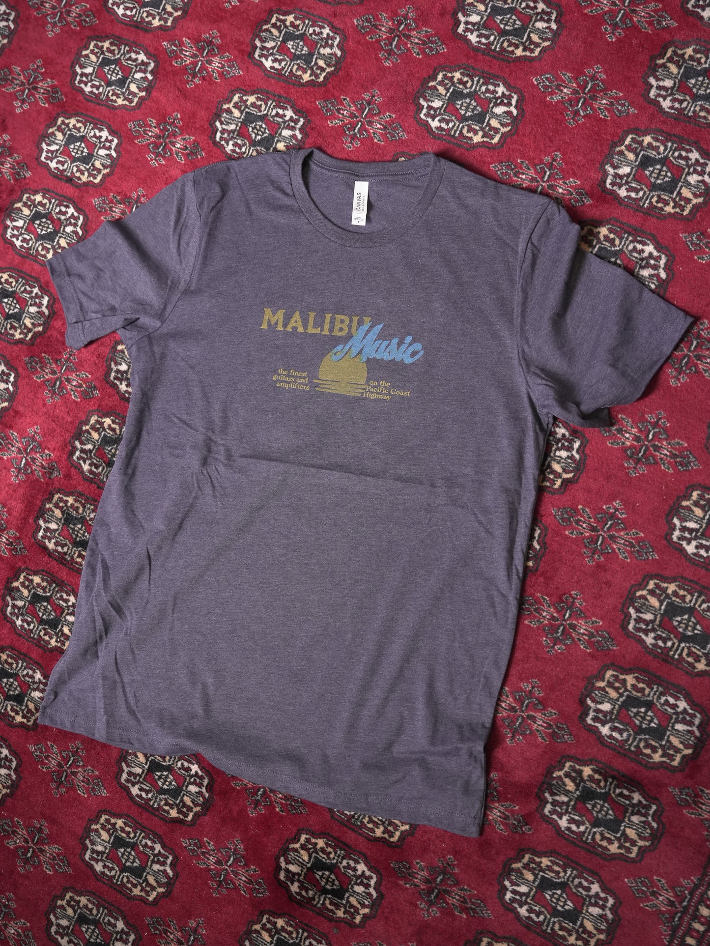Malibu Music Sunset T-Shirt - Navy