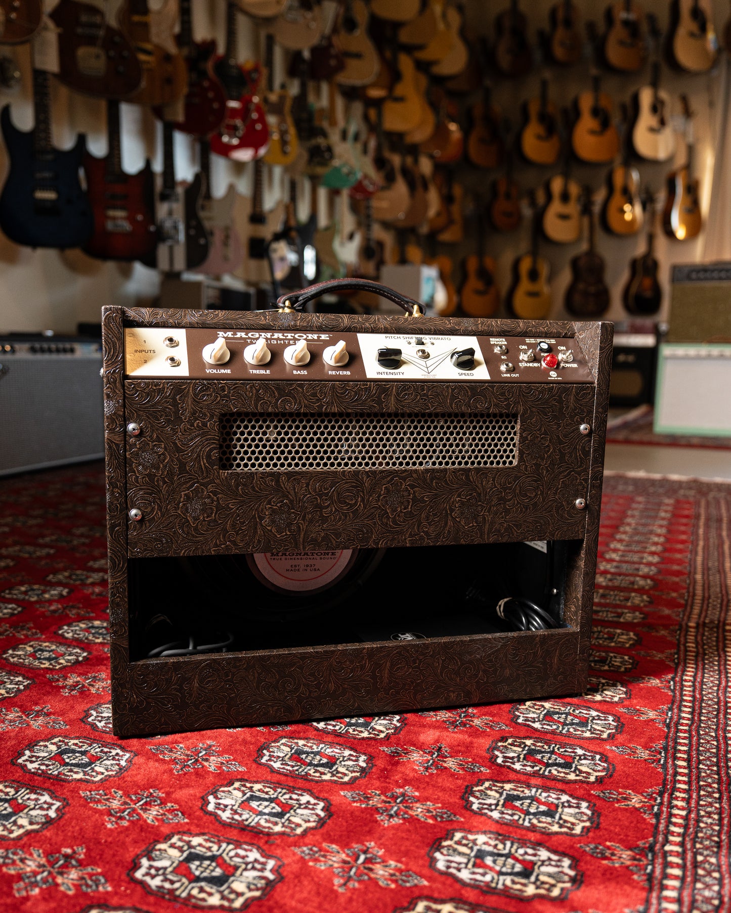 Magnatone Twilighter 22w 1x12" Tube Guitar Amp Combo - Malibu Music Exclusive Brown Western Tolex w/ Gold Grille