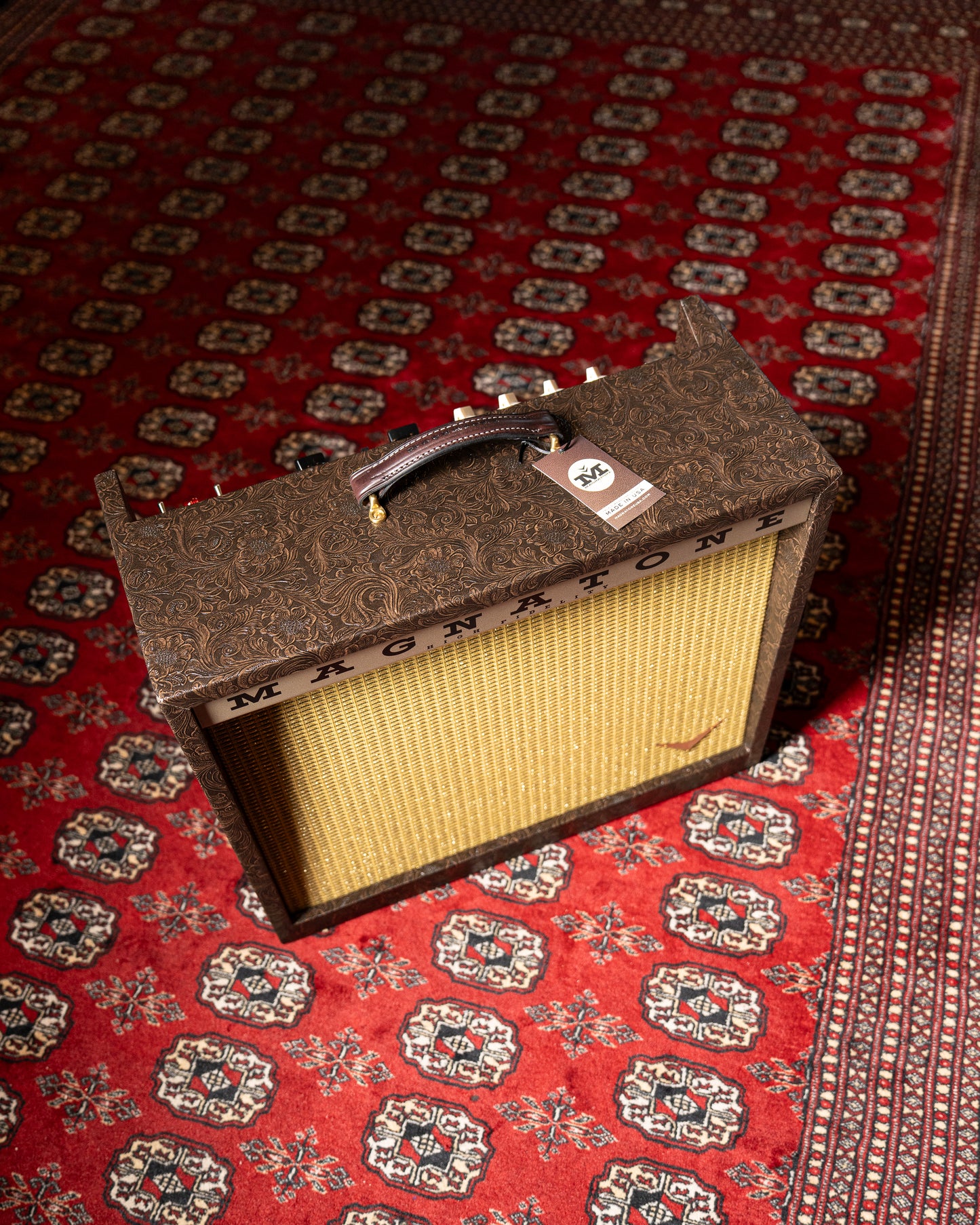 Magnatone Twilighter 22w 1x12" Tube Guitar Amp Combo - Malibu Music Exclusive Brown Western Tolex w/ Gold Grille