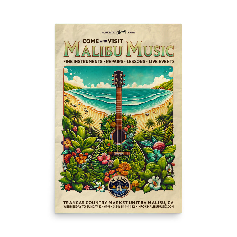 Malibu Music Limited Edition Poster
