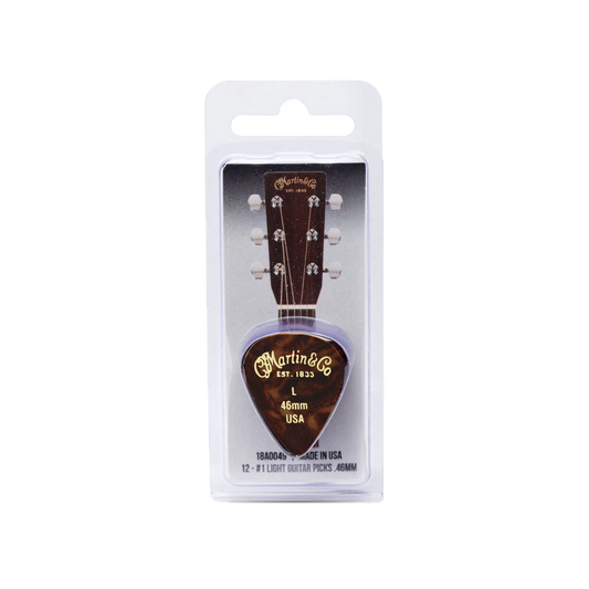 Martin #1 Standard 351 Guitar Pick Pack - Light 0.46mm - 12 pack