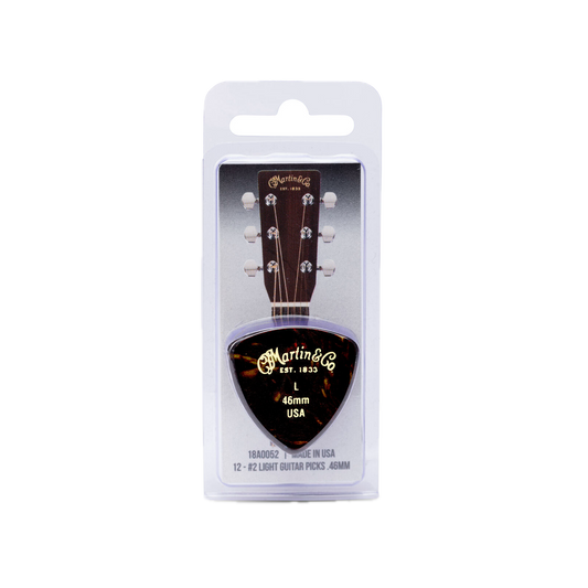 Martin #2 Standard Guitar Pick Pack - Light 0.46mm - 12 pack