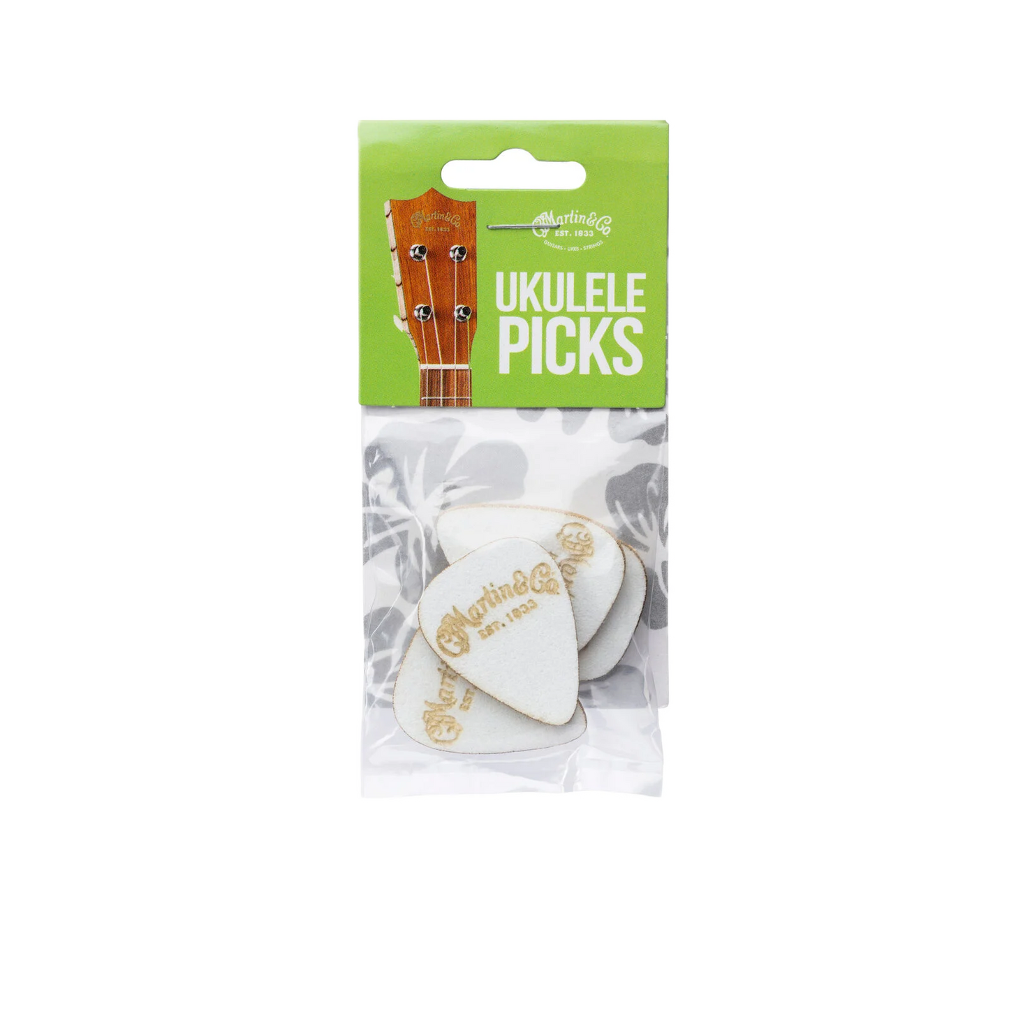 Martin Ukulele Picks - White - 4 Pack
