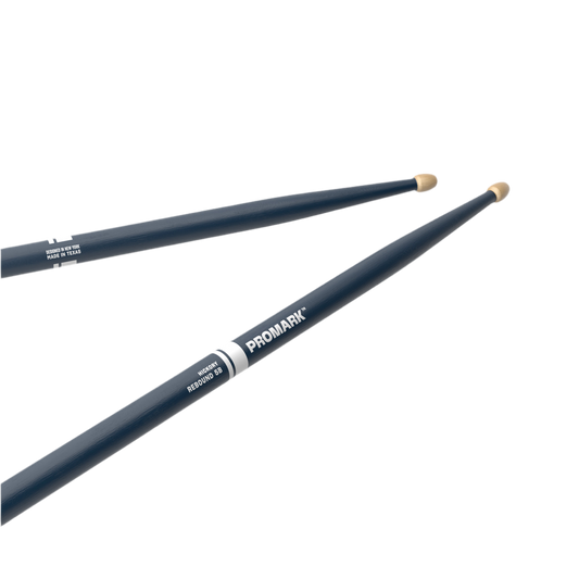 Promark Rebound 5B Painted Blue Hickory Acorn Wood Tip Drum Stick