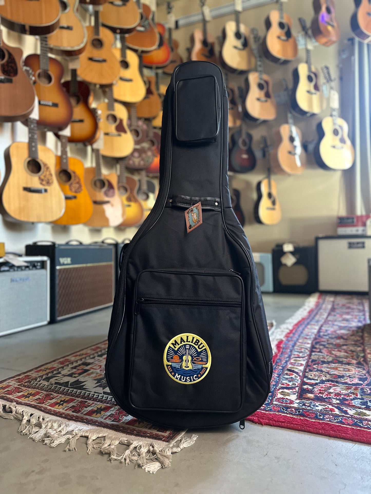 Malibu Music Gig Bag, Dreadnought Acoustic Guitar - Black