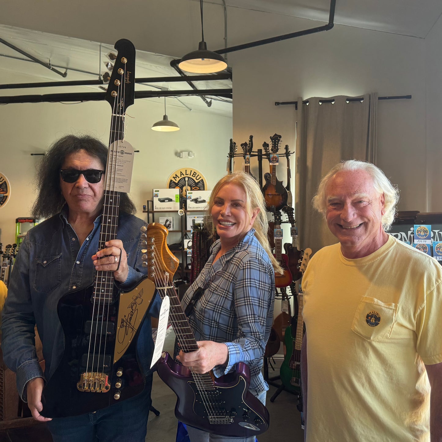 Shabat Lynx HSH Super Strat Electric Guitar - Purple, w/ OHSC (signed by Shannon Tweed, Gene Simmons’ wife)