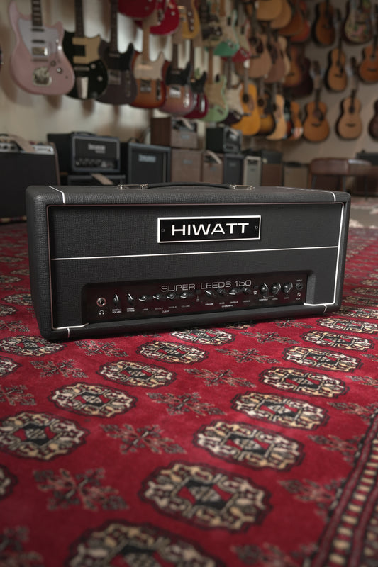 Hiwatt Super Leeds 150 150w Solid State Guitar Amp Head - Black Tolex