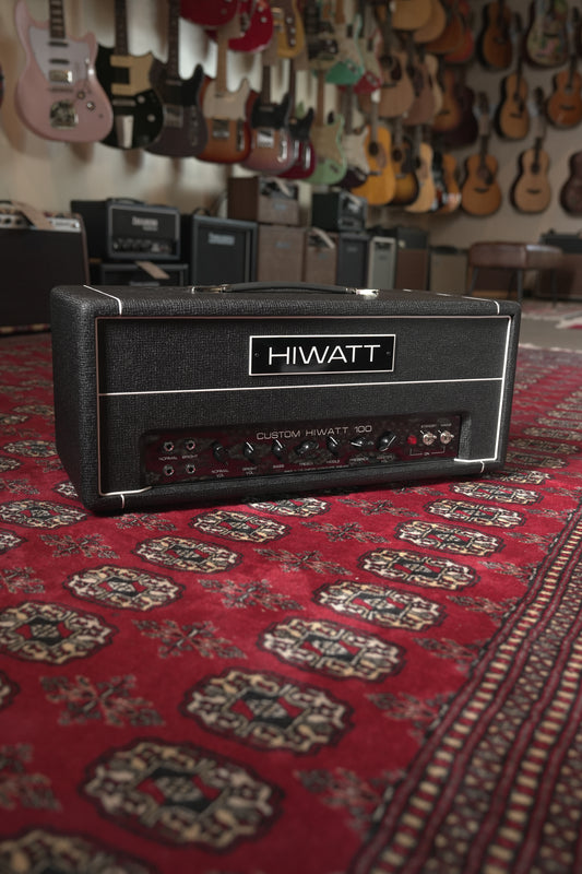 Hiwatt Custom 100 100w Tube Guitar Amp Head - Black Tolex