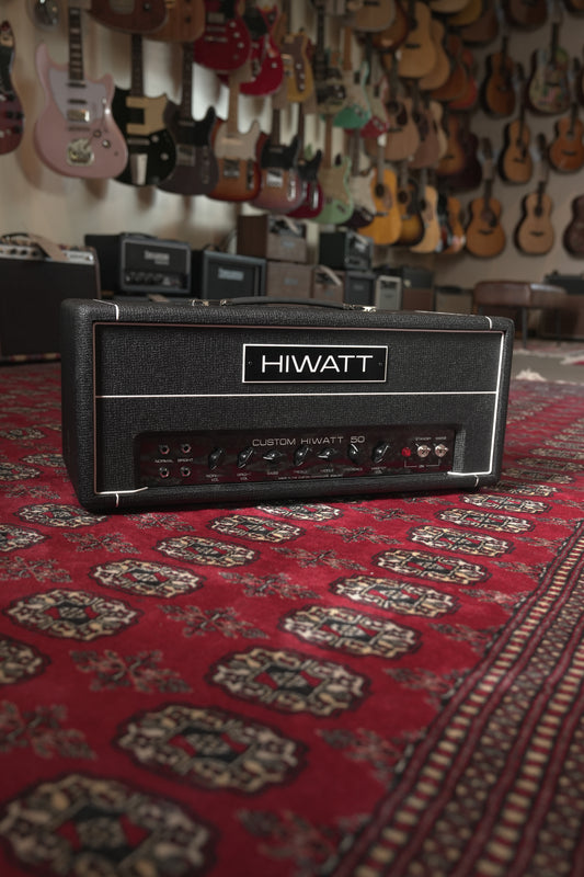 Hiwatt Custom 50 50w Tube Guitar Amp Head - Black Tolex